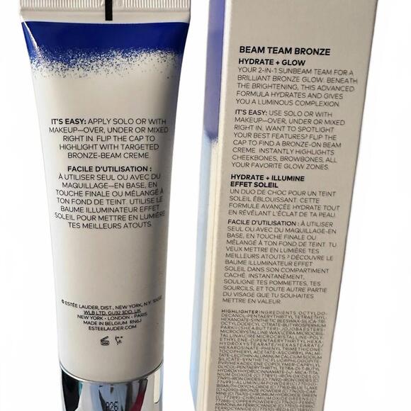 Estee Lauder  Beam Team Bronze Moisturizing 2in1 Hydrate + Glow 1.7oz NIB Sealed - Picture 2 of 3